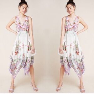 ANTHROPOLOGIE Analise Floral Midi Dress